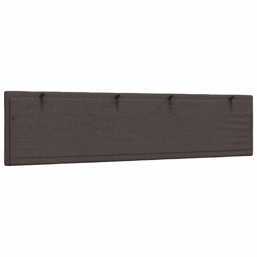 Kopfteil-Kissen "Hanko" Dunkelbraun 200 cm Stoff