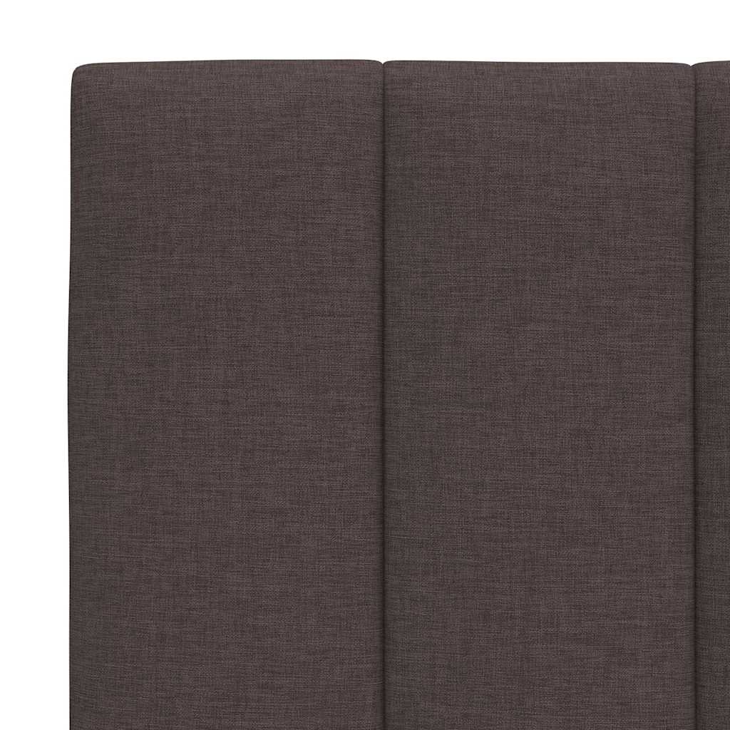 Kopfteil-Kissen "Hanko" Dunkelbraun 200 cm Stoff