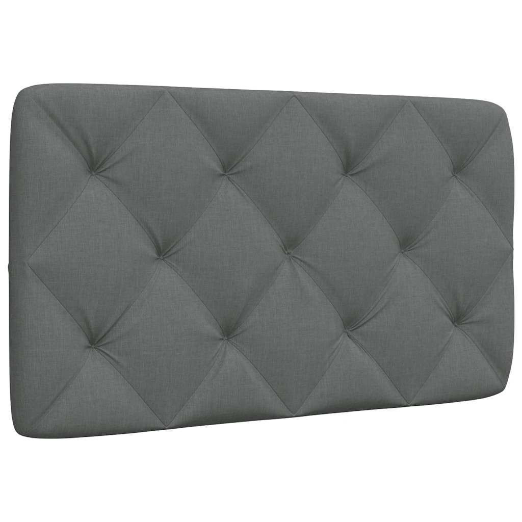 Kopfteil-Kissen Dunkelgrau 80 cm Stoff