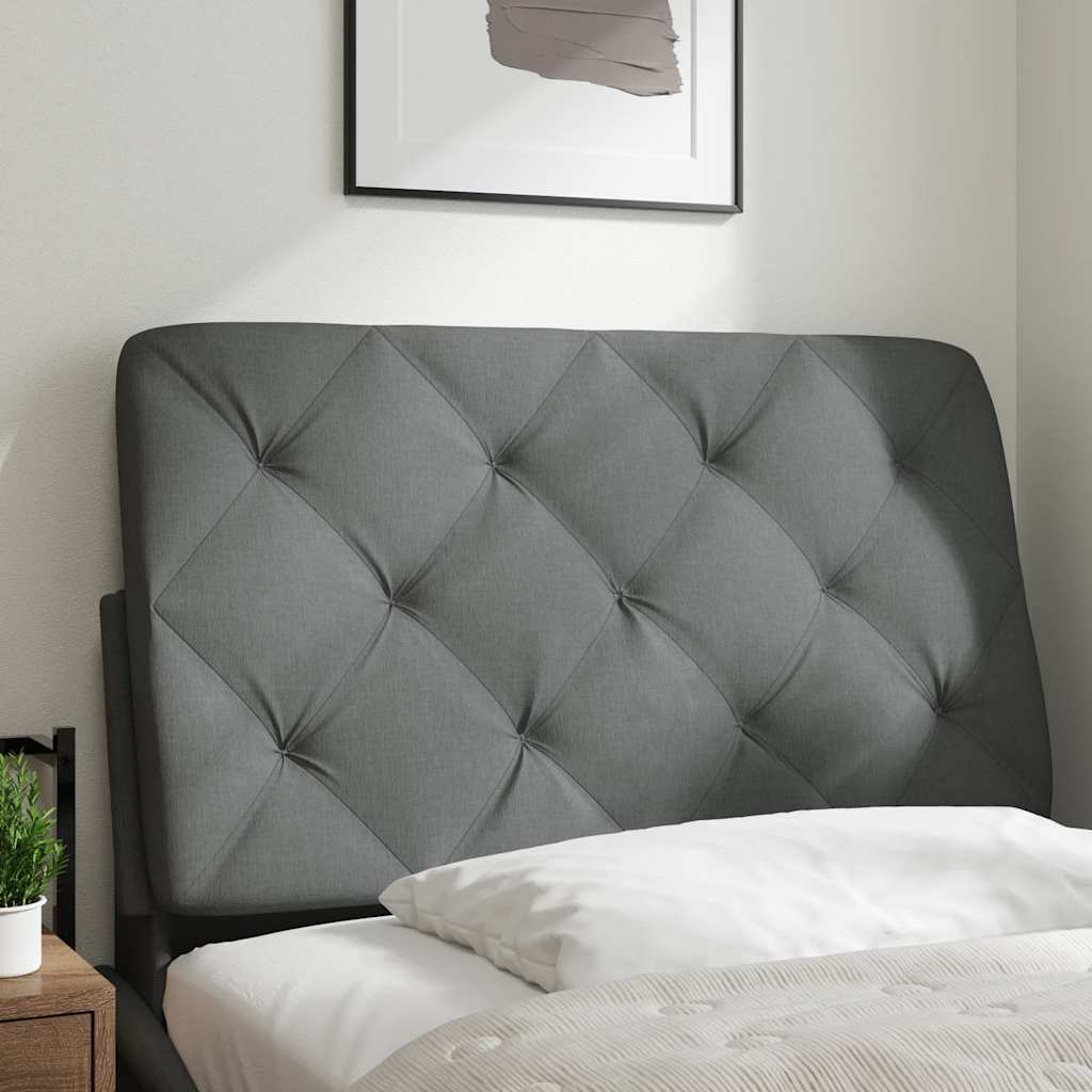 Kopfteil-Kissen Dunkelgrau 80 cm Stoff