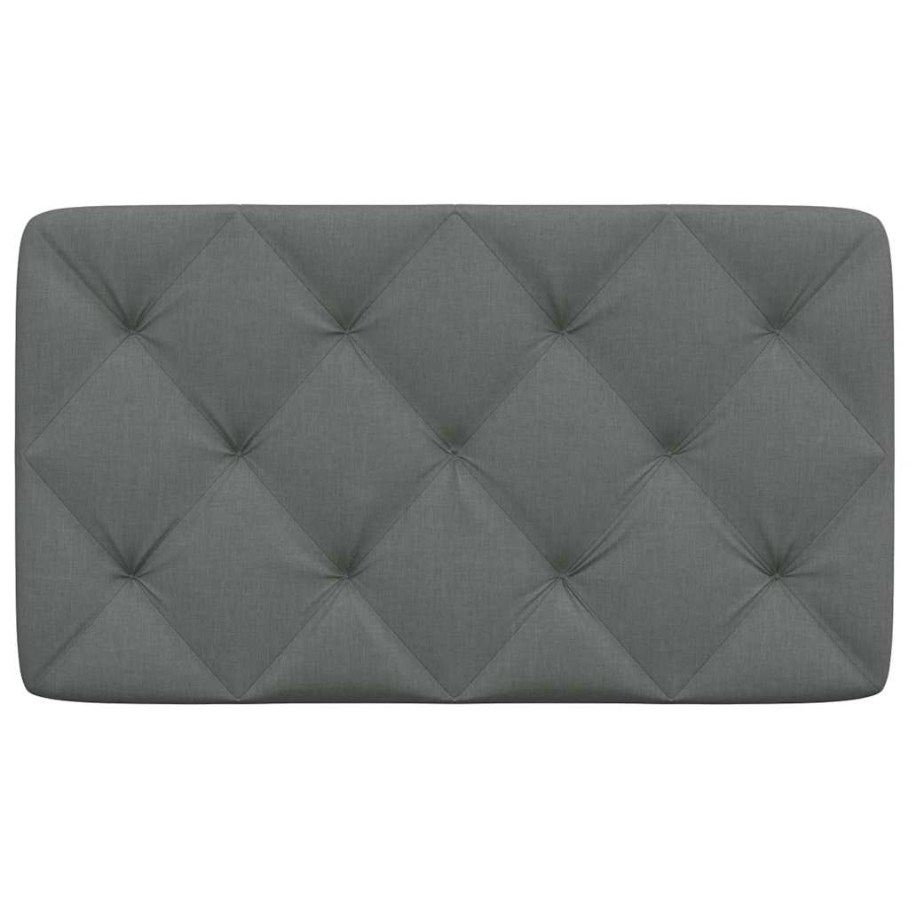 Kopfteil-Kissen Dunkelgrau 80 cm Stoff