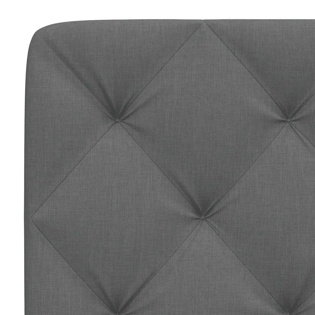 Kopfteil-Kissen Dunkelgrau 80 cm Stoff