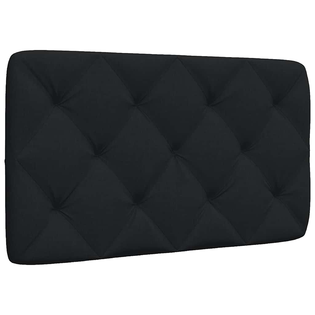 Kopfteil-Kissen Schwarz 80 cm Stoff