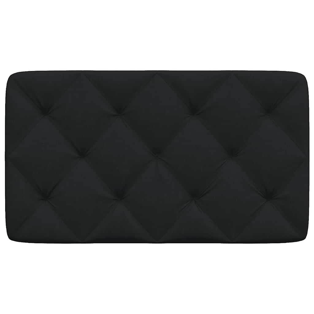 Kopfteil-Kissen Schwarz 80 cm Stoff