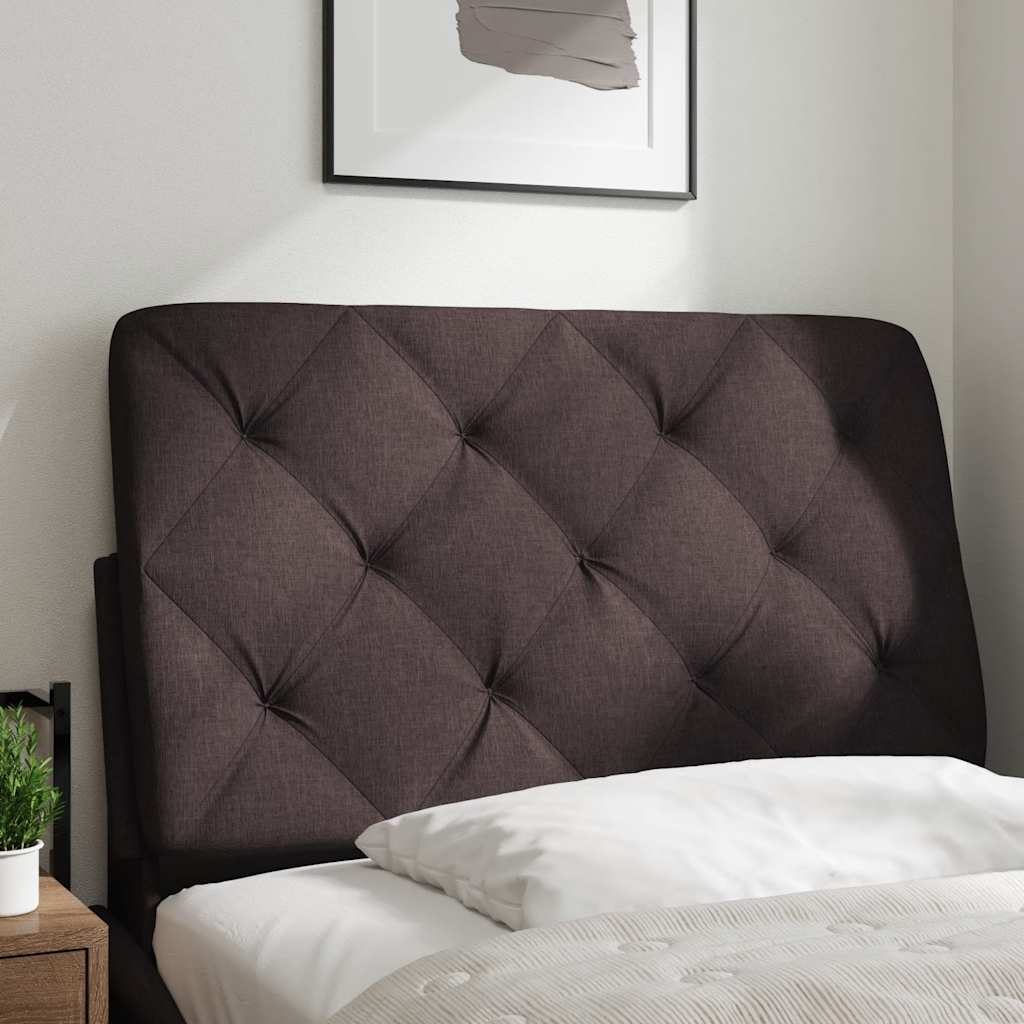 Kopfteil-Kissen Dunkelbraun 80 cm Stoff