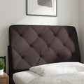 Kopfteil-Kissen Dunkelbraun 80 cm Stoff