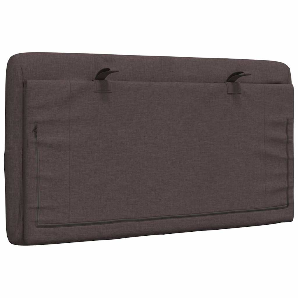 Kopfteil-Kissen Dunkelbraun 80 cm Stoff