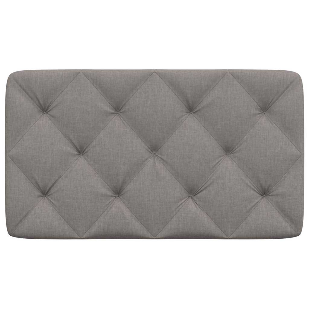Kopfteil-Kissen Taupe 80 cm Stoff