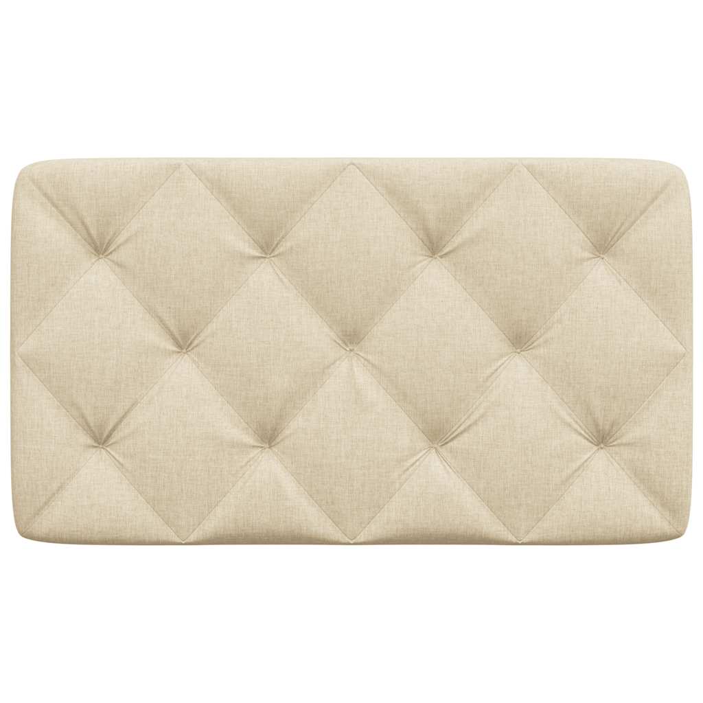 Kopfteil-Kissen Creme 80 cm Stoff