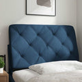 Kopfteil-Kissen Blau 80 cm Stoff