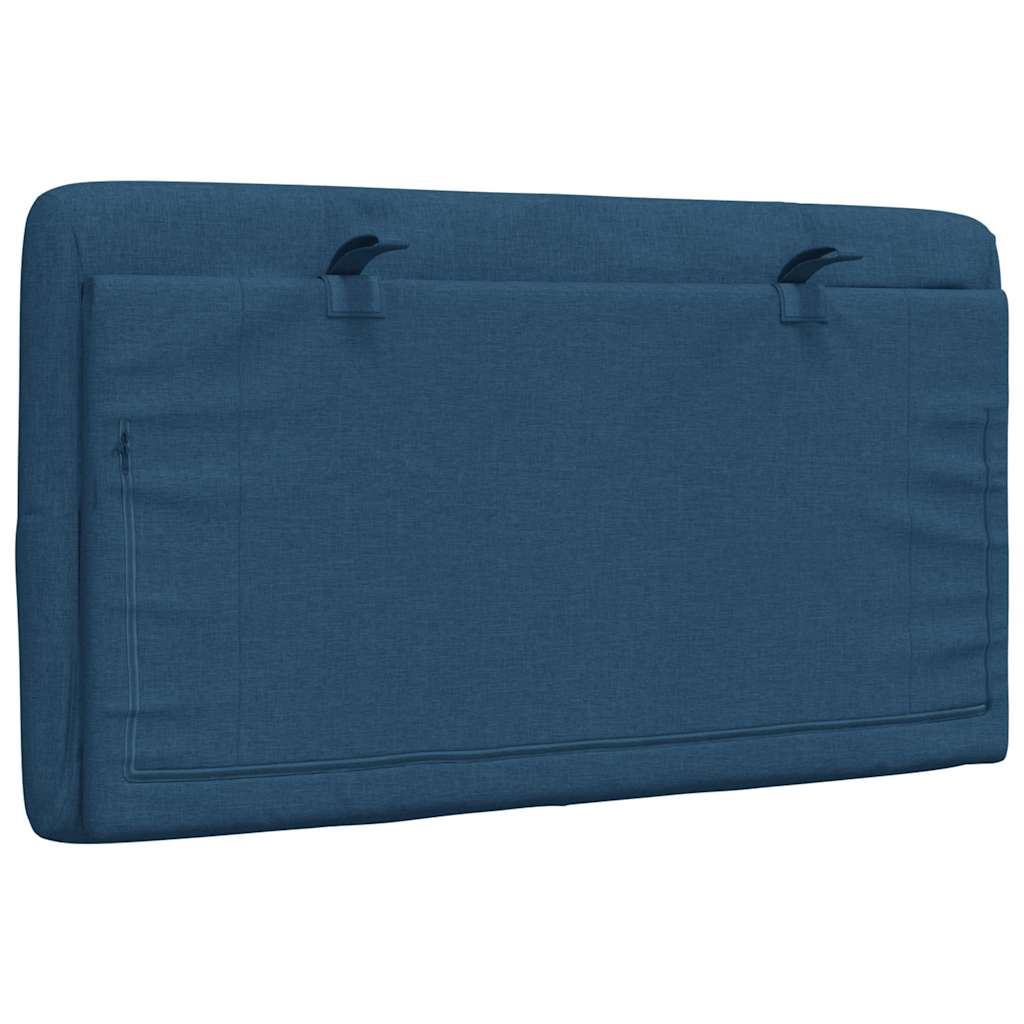 Kopfteil-Kissen Blau 80 cm Stoff