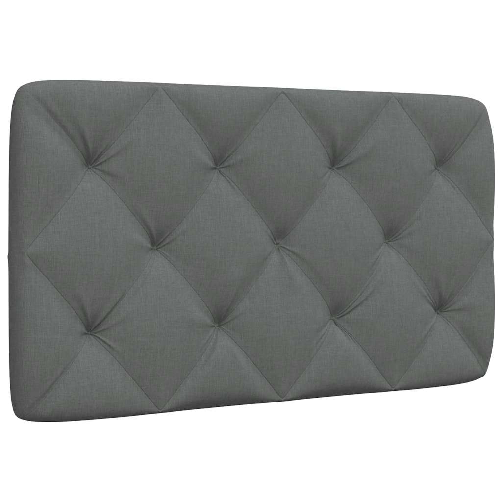 Kopfteil-Kissen Dunkelgrau 90 cm Stoff