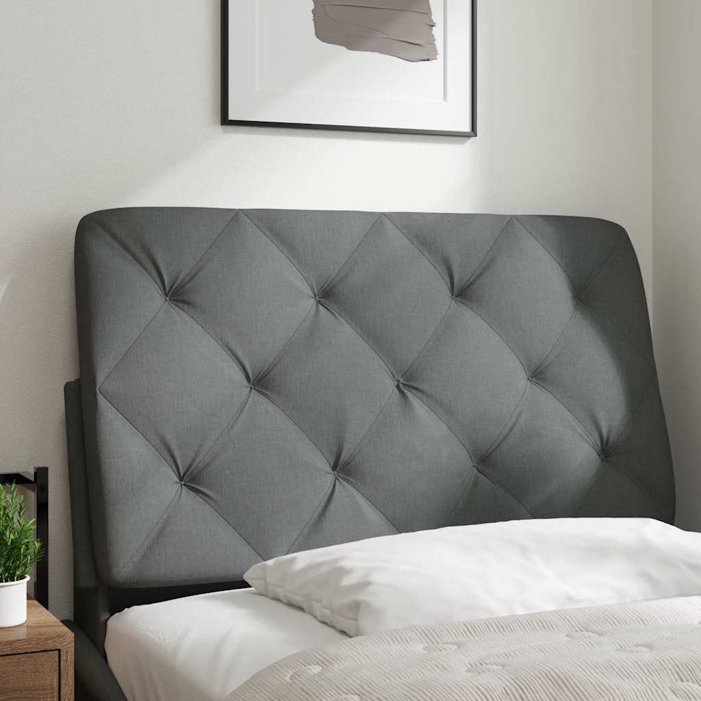Kopfteil-Kissen Dunkelgrau 90 cm Stoff