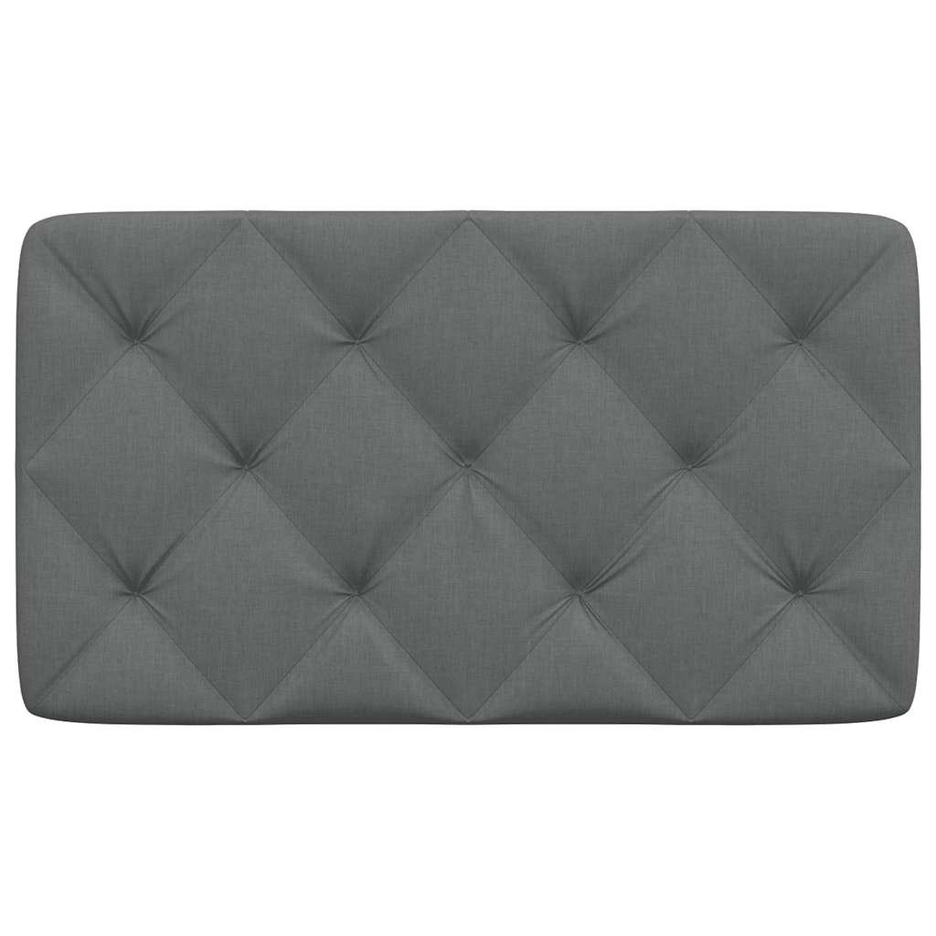 Kopfteil-Kissen Dunkelgrau 90 cm Stoff