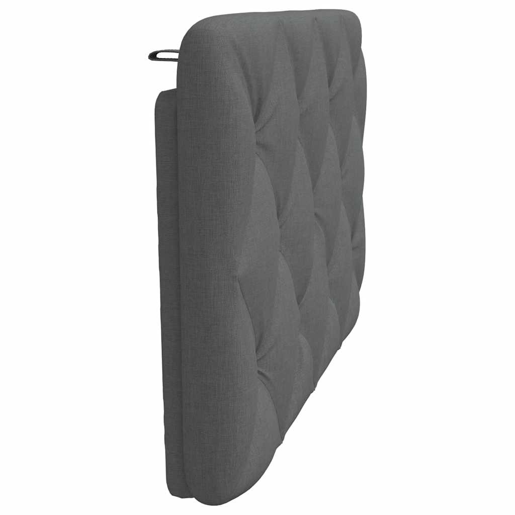 Kopfteil-Kissen Dunkelgrau 90 cm Stoff