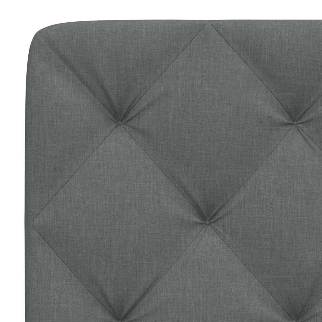 Kopfteil-Kissen Dunkelgrau 90 cm Stoff