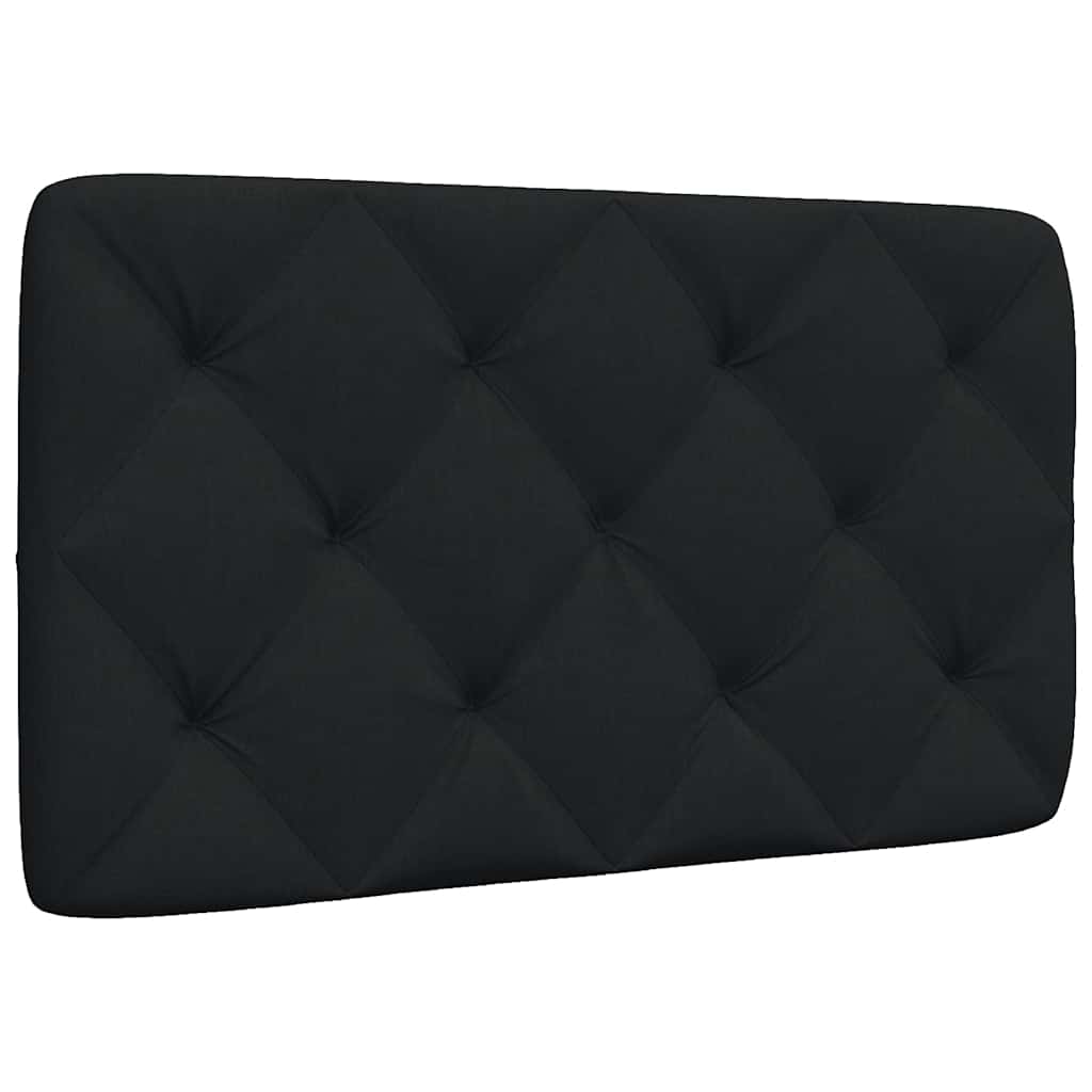 Kopfteil-Kissen Schwarz 90 cm Stoff
