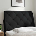 Kopfteil-Kissen Schwarz 90 cm Stoff