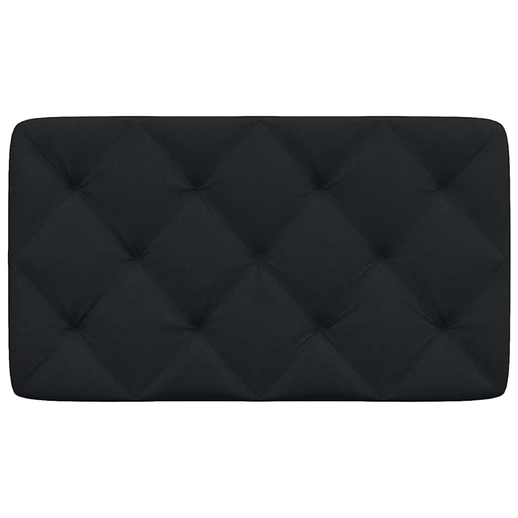 Kopfteil-Kissen Schwarz 90 cm Stoff