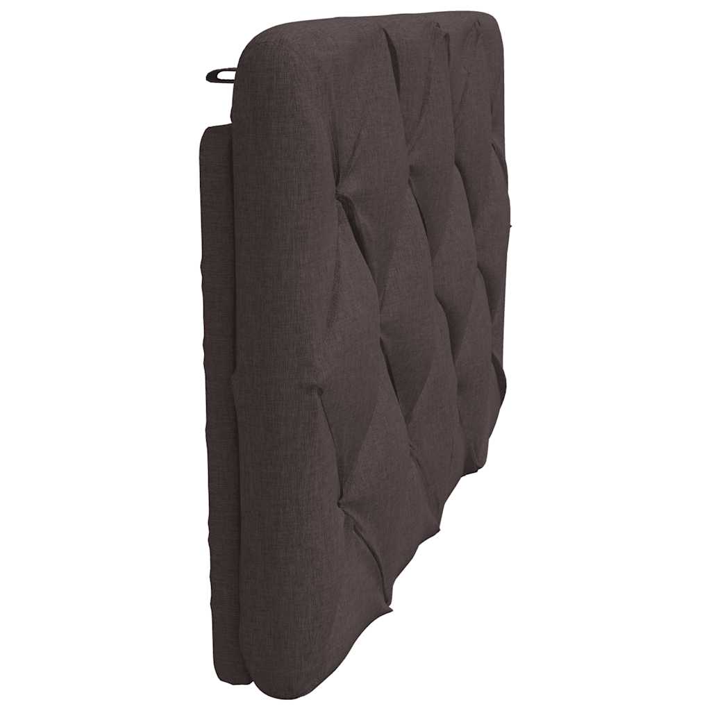 Kopfteil-Kissen Dunkelbraun 90 cm Stoff