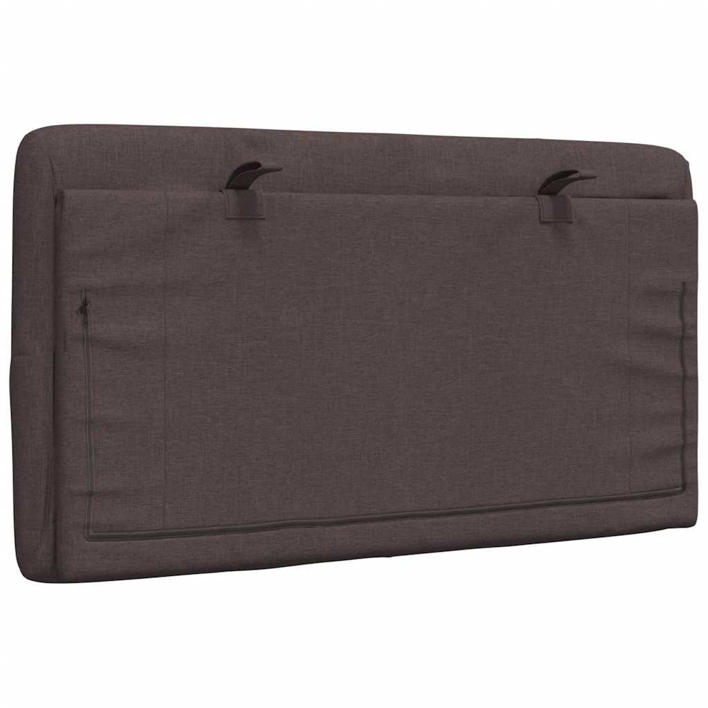 Kopfteil-Kissen Dunkelbraun 90 cm Stoff