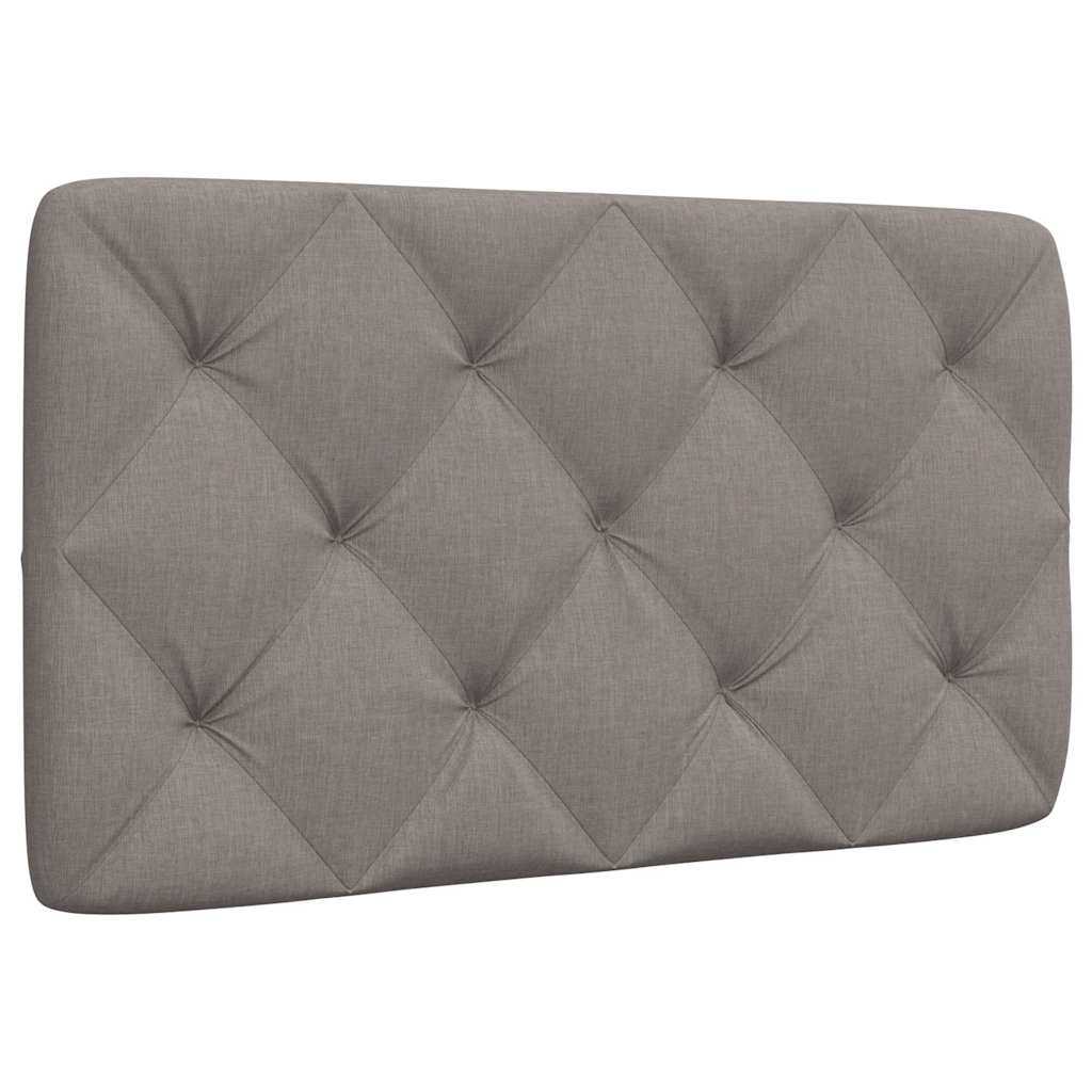 Kopfteil-Kissen Taupe 90 cm Stoff