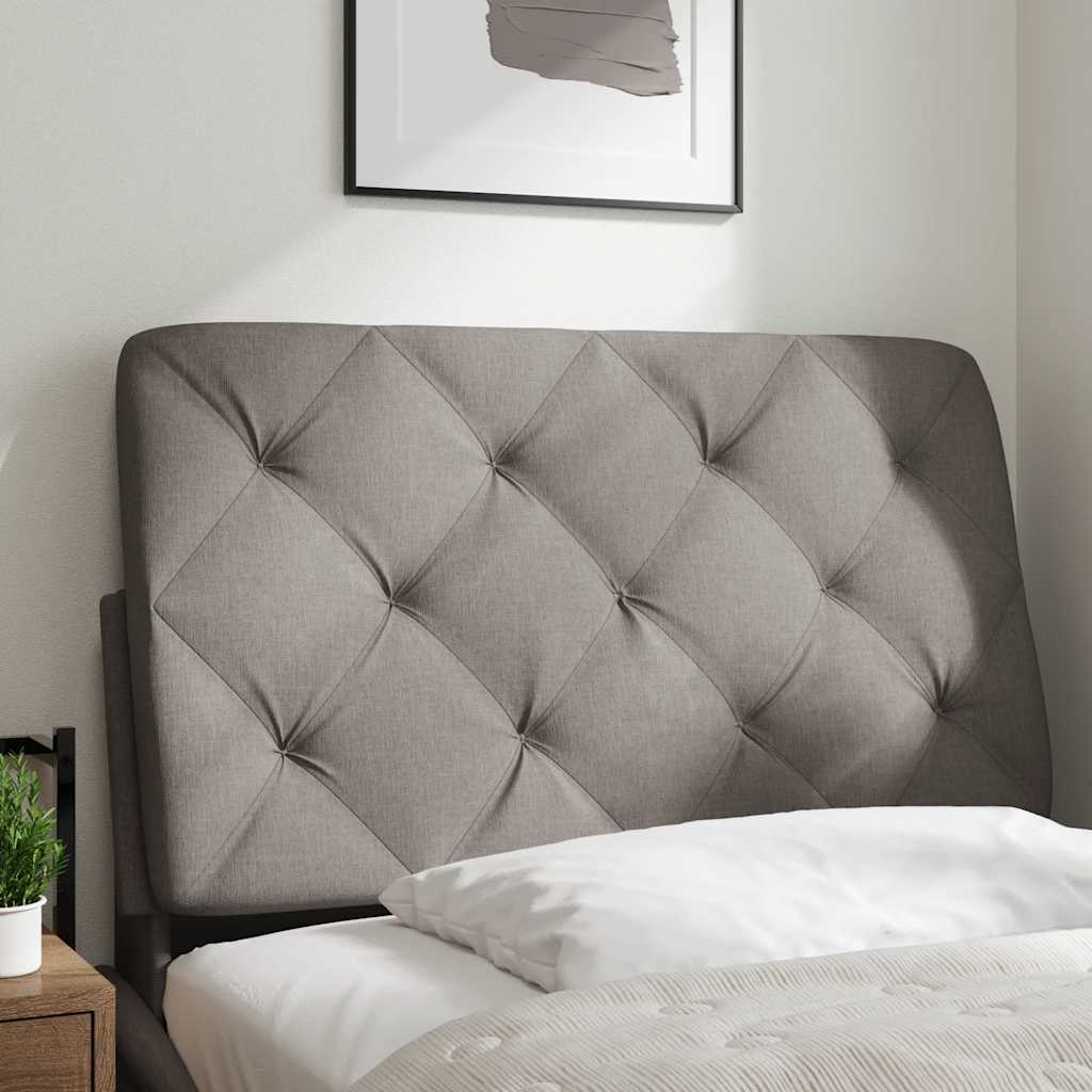Kopfteil-Kissen Taupe 90 cm Stoff