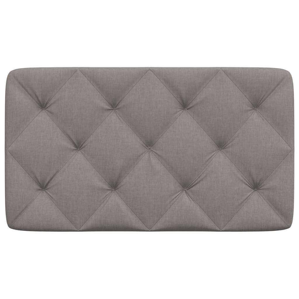 Kopfteil-Kissen Taupe 90 cm Stoff