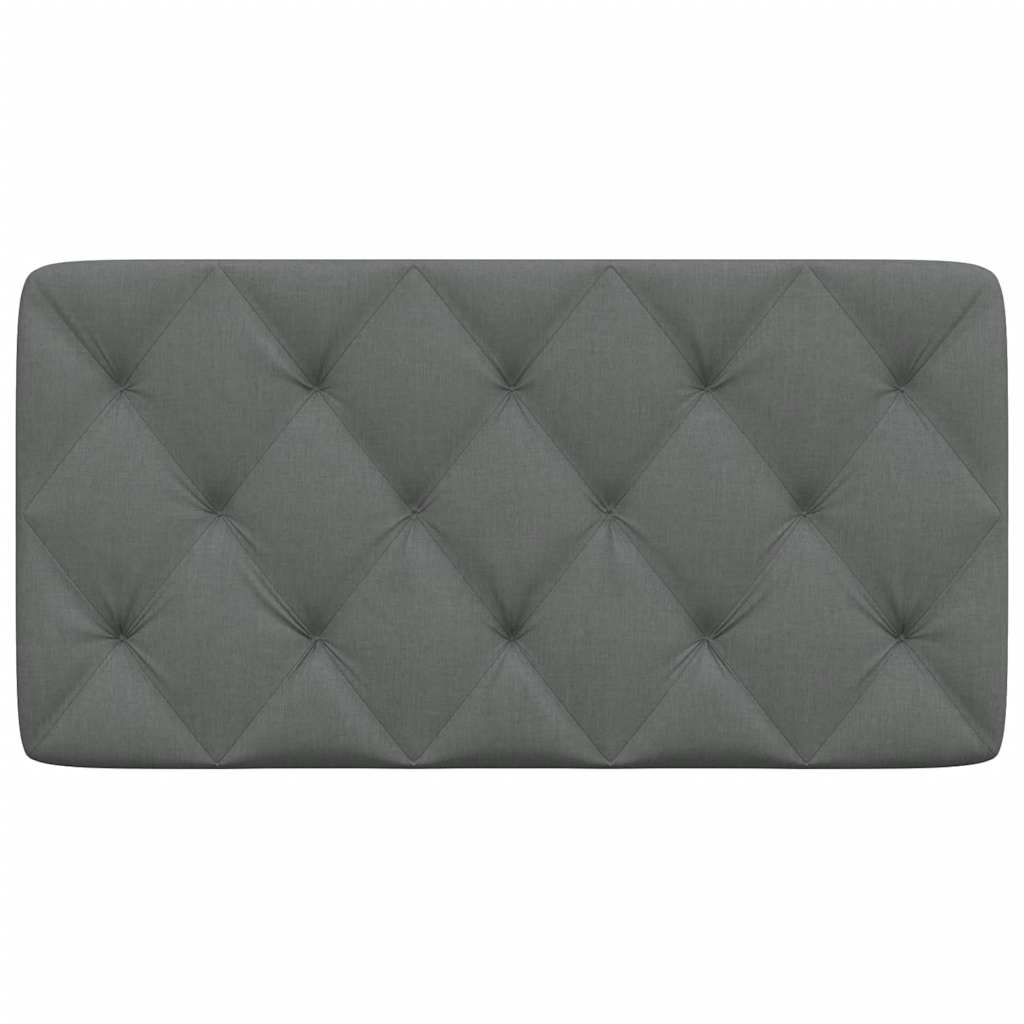 Kopfteil-Kissen Dunkelgrau 100 cm Stoff