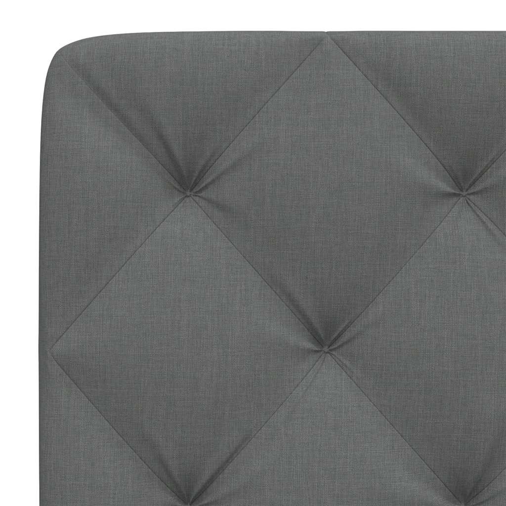 Kopfteil-Kissen Dunkelgrau 100 cm Stoff