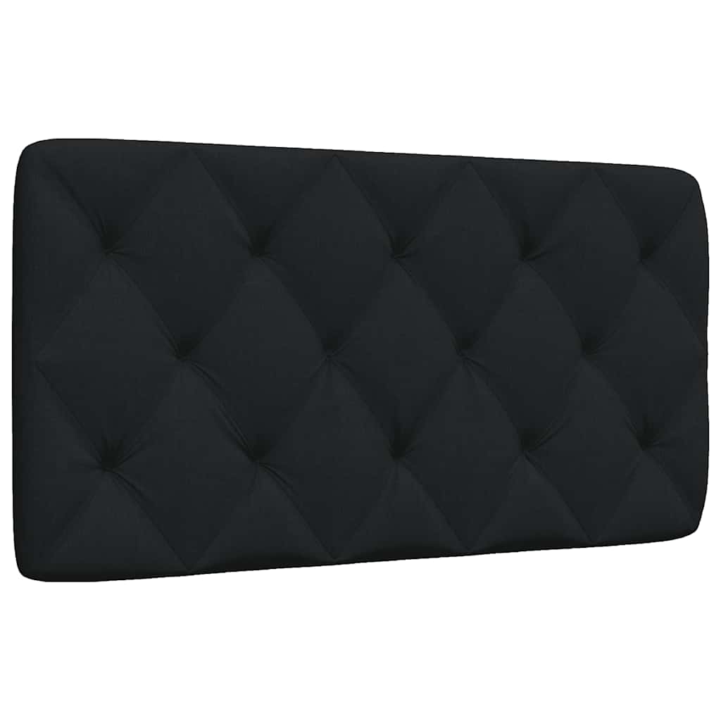 Kopfteil-Kissen Schwarz 100 cm Stoff