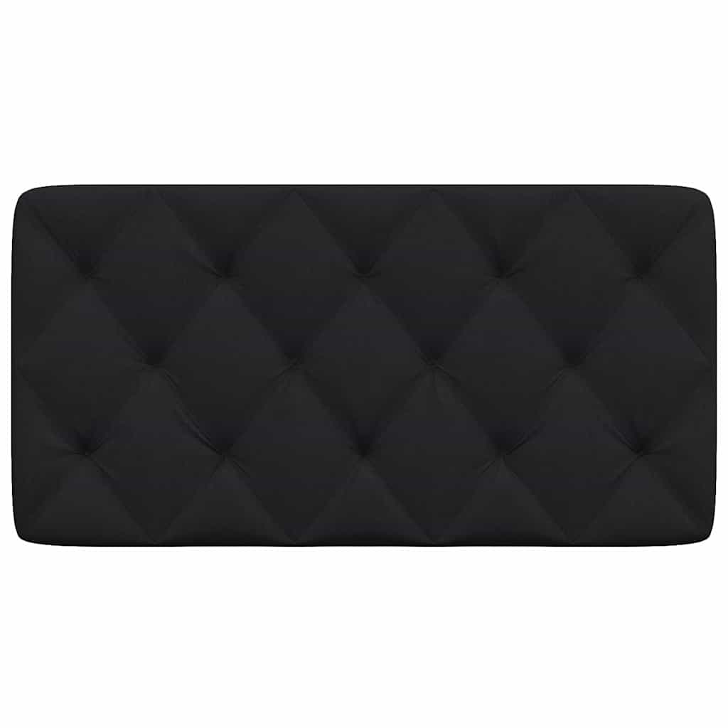 Kopfteil-Kissen Schwarz 100 cm Stoff