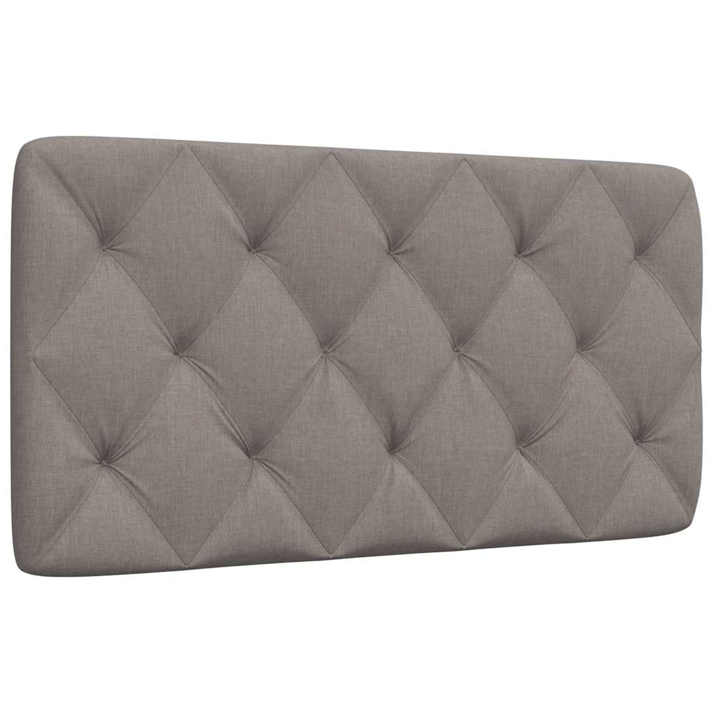 Kopfteil-Kissen Taupe 100 cm Stoff