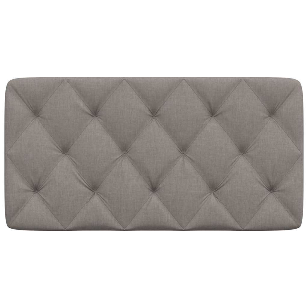 Kopfteil-Kissen Taupe 100 cm Stoff