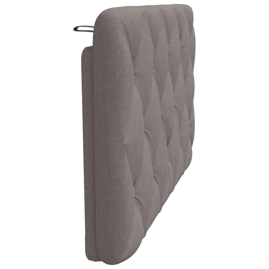 Kopfteil-Kissen Taupe 100 cm Stoff