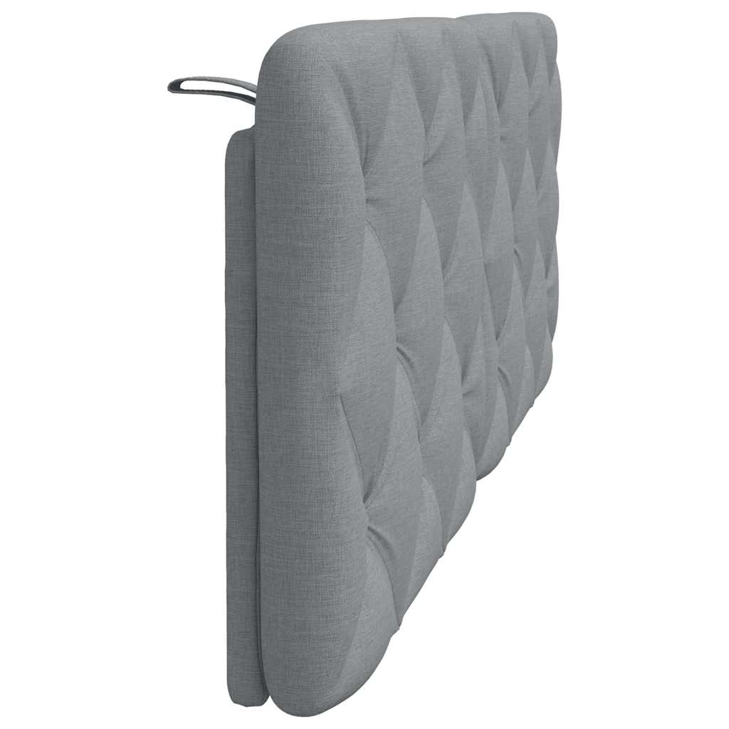 Kopfteil-Kissen Hellgrau 120 cm Stoff