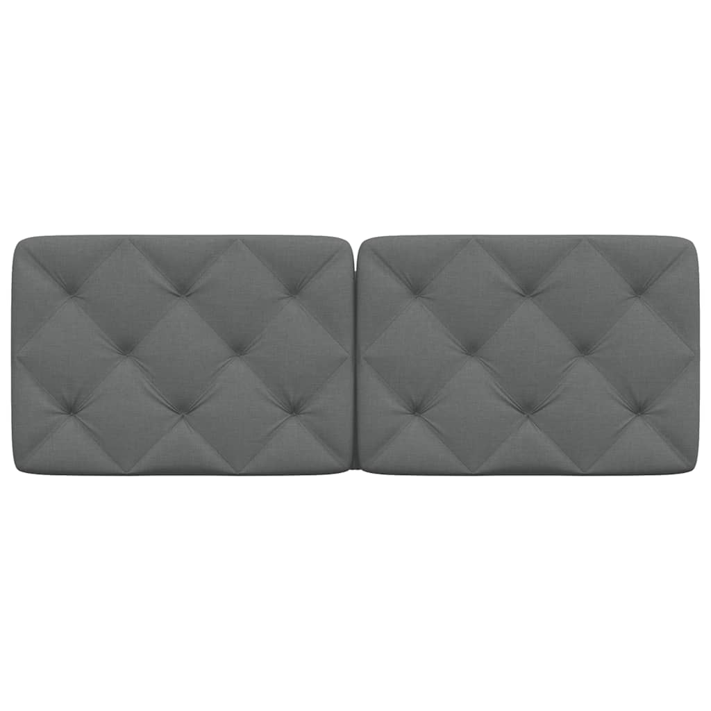 Kopfteil-Kissen Dunkelgrau 120 cm Stoff