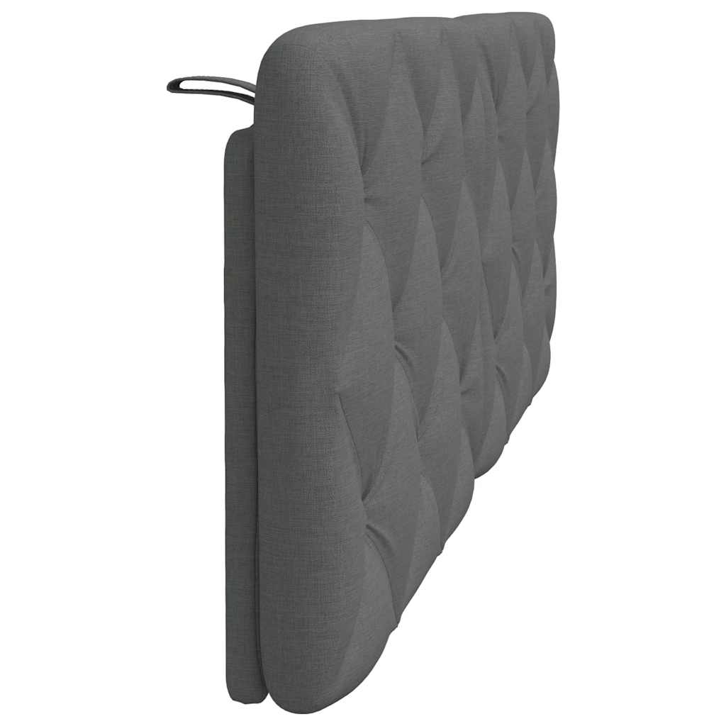 Kopfteil-Kissen Dunkelgrau 120 cm Stoff