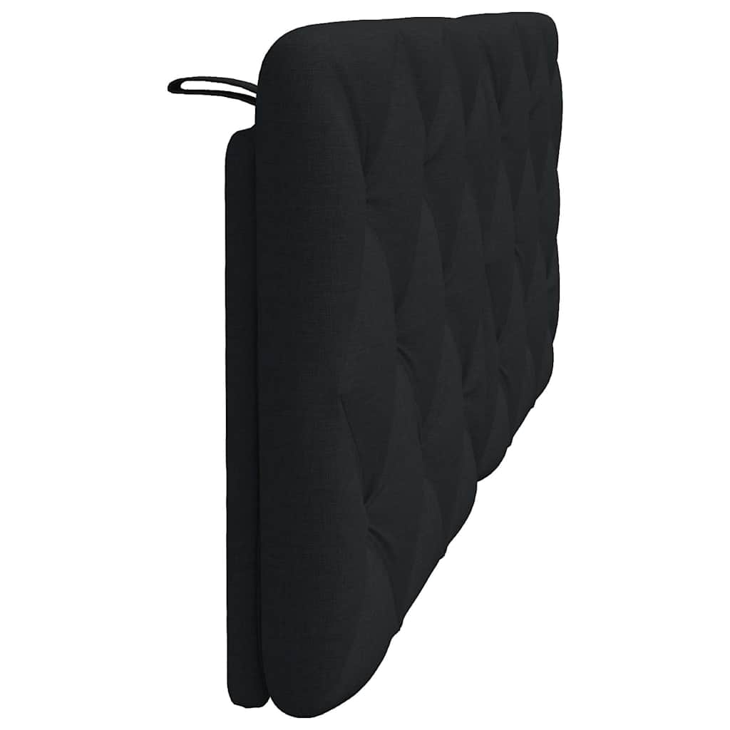 Kopfteil-Kissen Schwarz 120 cm Stoff
