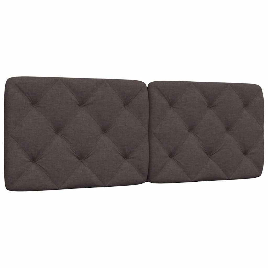 Kopfteil-Kissen Dunkelbraun 120 cm Stoff