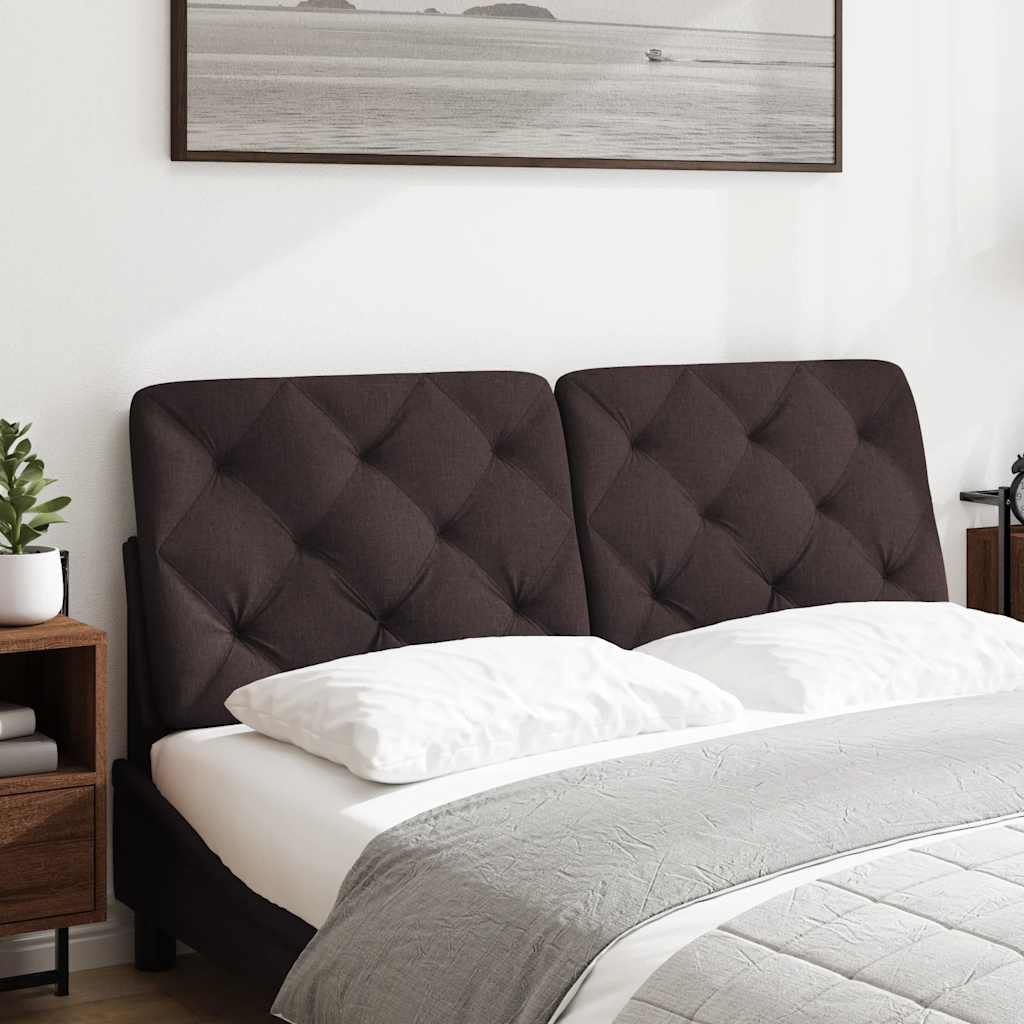 Kopfteil-Kissen Dunkelbraun 120 cm Stoff