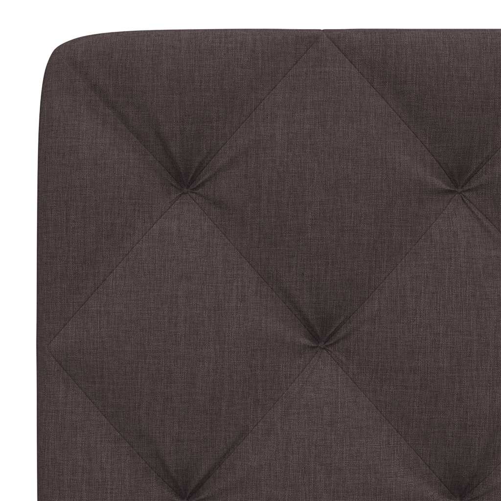 Kopfteil-Kissen Dunkelbraun 120 cm Stoff