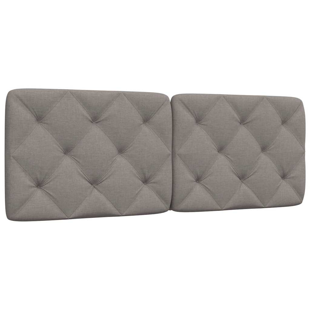 Kopfteil-Kissen Taupe 120 cm Stoff