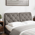 Kopfteil-Kissen Taupe 120 cm Stoff