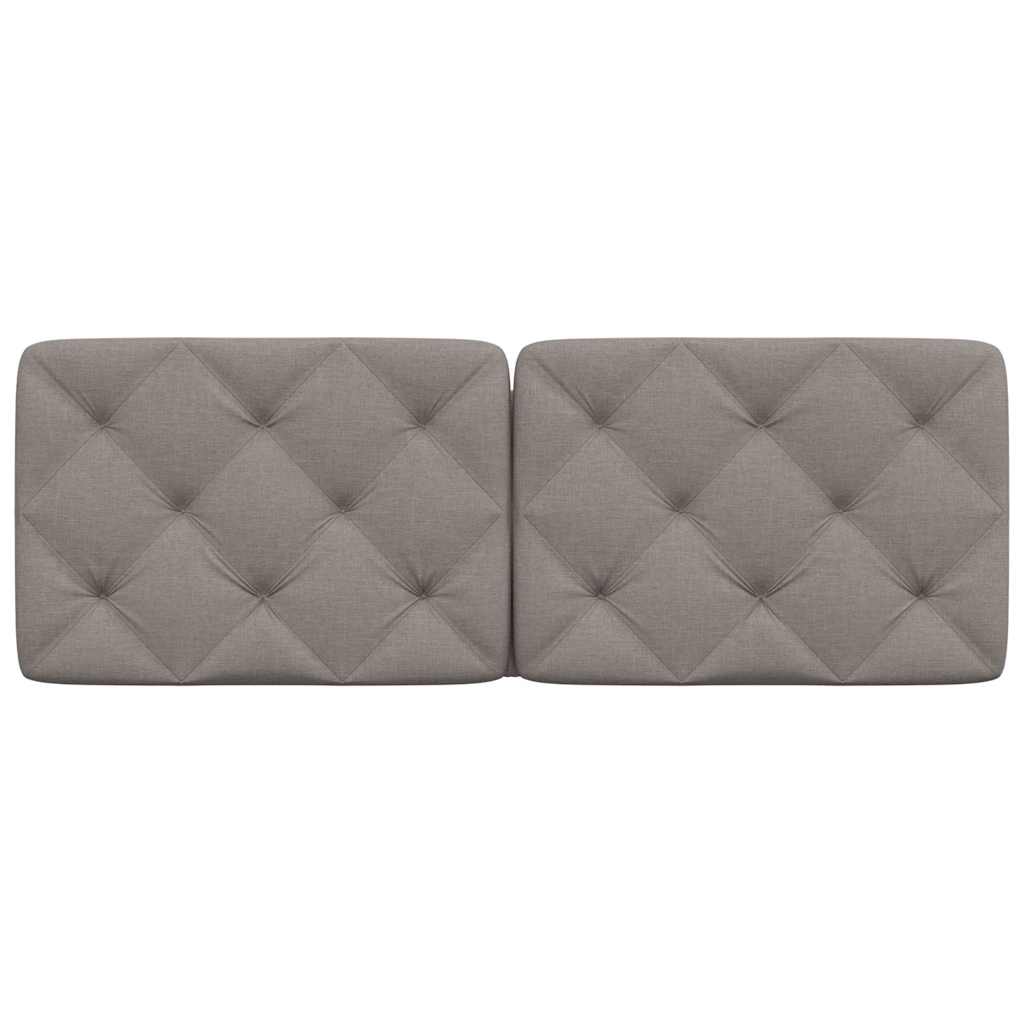 Kopfteil-Kissen Taupe 120 cm Stoff