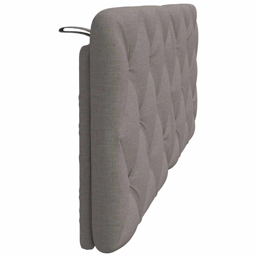 Kopfteil-Kissen Taupe 120 cm Stoff