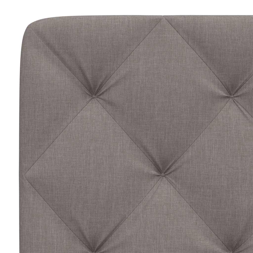 Kopfteil-Kissen Taupe 120 cm Stoff