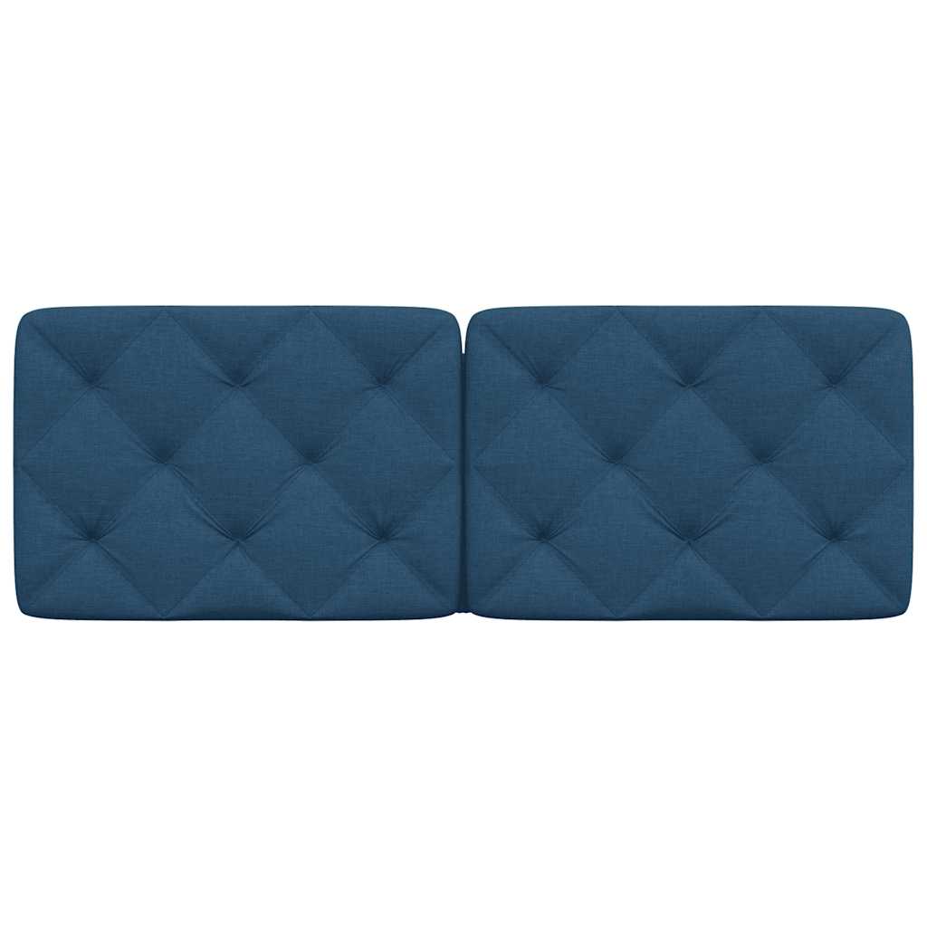 Kopfteil-Kissen Blau 120 cm Stoff