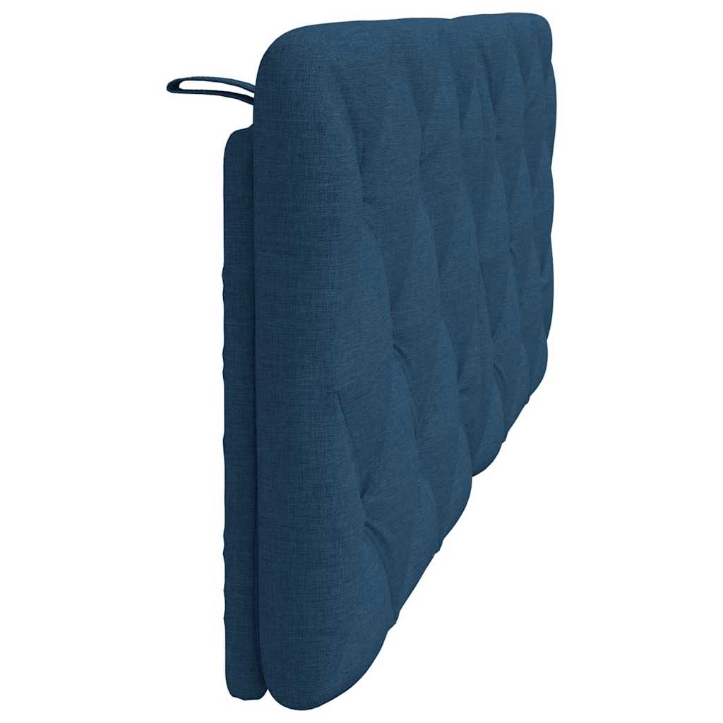 Kopfteil-Kissen Blau 120 cm Stoff