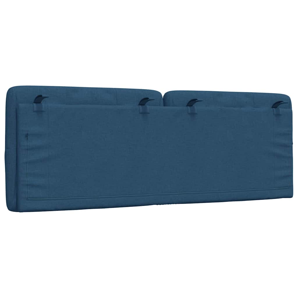 Kopfteil-Kissen Blau 120 cm Stoff